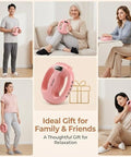 Fuooo 4-Head Fascia Ring Massager Multifunctional Full-Body Deep Tissue Massage Gun Hands-Free Ergonomic Electric Massager With Waist Belt 3 Modes 9 Intensities Cordless Muscle Relief