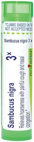 Boiron Sambucus Nigra 3X Homeopathic Medicine For Cough & Cold Reliefor 80 Pellets