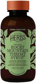 Herbs Etc. Rocky Mountain Throat Syrup Cough Syrup for Soothing Throat Care
