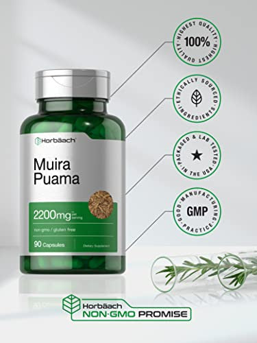 Horbaach Muira Puama Root Extract 90 Capsules