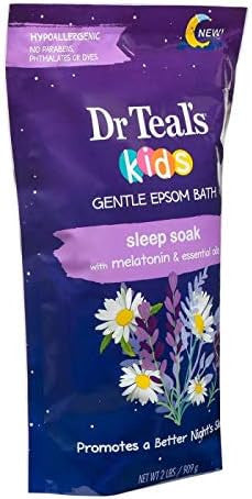 Dr. Teal'S Kids' Gentle Sleep Soak With Pure Epsom Salt & Melatonin (2 Pack 2Lbs Ea.) Coconut And Other Essential Oils Relieve Stress & Soothe The Body Hypoallergenic & Paraben