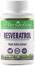 Paradise Herbs Resveratrol Antioxidant Super Potent Ultra Pure Vegan Non Gmo Gluten 180 Vegetarian Capsules