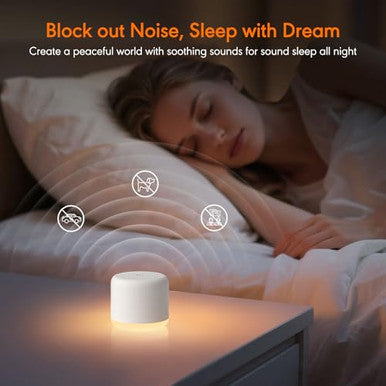Smilebop White Noise Machine With Night Light 18 Soothing Sounds Portable Sound Machine For Baby Adults Mini Travel Sound Machine For Sleeping With Memory Timer Office Hotel