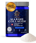 Goldopus Marine Collagen Peptides Powder With Hyaluronic Acid Coenzyme Q10 Vitamin C - Promote Firm Skin Strong Nails&Hair Healthy Joints - Hydrolyzed Collagen From Atlantic Cod - 10G Per Serving