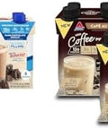 Atkins Dark Chocolate Royale Protein Shake & Cafa Au Lait Iced Coffee Protein Shake 15G Protein Low Glycemic 3G Net Carb 1G Sugar Keto Friendly 12 Count