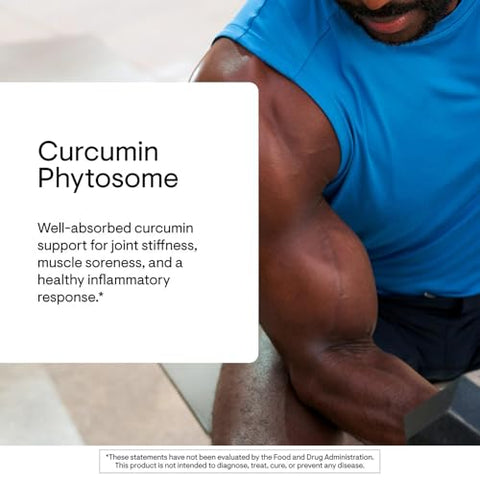 Thorne - Curcumin Phytosome 1000 Mg (Meriva) - Clinically Studied High Absorption - Supports Healthy Inflammatory Response In Joints Muscles Gi Tract Liver Brain & Nerves 30 Servings
