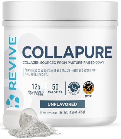 Revive Md Collapure Collagen Peptides Powder For Women & Men Unflavored Type I & Type Iii Grassfed Collagen Supplements For Hair Skin Nails Bones & Joint Health No Fillers (30 Servings)