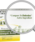 HealthA2Z Laxative Bisacodyl 5mg Gentle and Fast Overnight Relief for Constipation