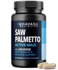 Havasu Nutrition Saw Palmetto 500Mg And L-Arginine 500 Mg - Prostate Health And Nitric Oxide Supplements For Men - 60 Count - Urinary Function Support And Endurance For Active Males - Vegan Non-Gmo 1 Month Supply