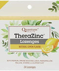 Quantum Health TheraZinc Lemon Lozenges Made with Zinc Gluconate for Immune Support 24 Count