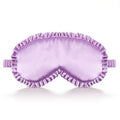 Axafazup Pure Soft Silk Sleep Mask Light Blocking Eye Mask With Upgraded Nose Pad Breathable Blindfold With Elastic Strap For Women Girls Includes Travel Pouch Ideal For Night Sleep Travel (Purple)