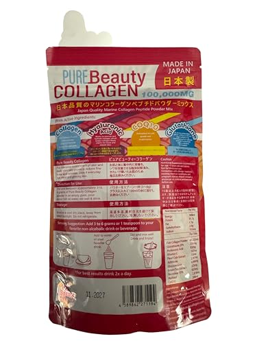 Pure Beauty Collagen 100000Mg Marine Collagen Powder Mix