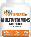 Bulksupplements.Com Multivitamin For Men Softgels - Daily Multivitamin, Multimineral Supplement, With Fish Oil - Gluten Free, 1 Men'S Multivitamin Softgel Per Serving, 90 Count (Pack Of 1)