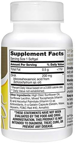 21St Century Prenatal Dha Softgels 30 Count