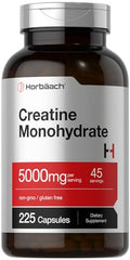 Horbaach Creatine Monohydrate 225 Capsules 5G
