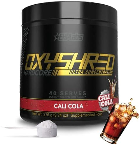 Ehp Labs Oxyshred Hardcore Super Dosed Pre Workout Powder Preworkout Powder With L Glutamine & Acetyl L Carnitine Energy Boost Drink 275Mg Of Caffeine Watermelon Candy 40 Servings