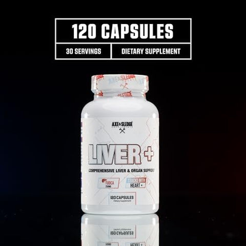 Axe & Sledge Liver Supplement Tudca Nac Milk Thistle Picrorhiza Kurroa Root 1000Mg Nac 250Mg Tudca Promotes Liver Health Detox And Function 30 Servings