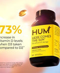 HUM Here Comes The Sun Immune Support Supplement with Vitamin D Supplements for Women and Men for a Healthy Immune System D3 Vitamin Supports Bone Health 30 Capsules