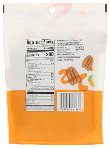 365 by Whole Foods Market, Glazed Pecans, 8 Ounce