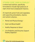 Garden Of Life Vitamin Code Raw Vitamin B Complex Vegetarian Capsules 60 Ct