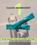 Amandean Marine Collagen Peptides Powder Stick Packs. Wild-Caught Fish. 30 Single Use Individual Packets. Hair Skin & Nails. Non-Gmo Zero Carbs Unflavored High Bioavailability