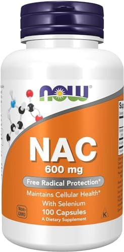 Now Foods Nac 600 Mg 100 Vcaps 2 Pack