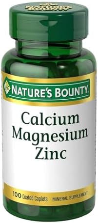 Nature'S Bounty Calcium Magnesium & Zinc Caplets, Immune & Supporting Bone Health, 100 Count