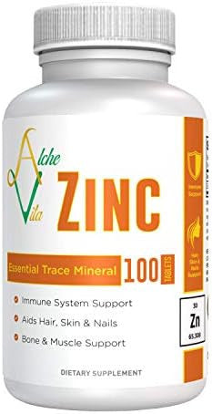 Alchevita Zinc 50Mg Ã¢â‚¬â€œ High Bio-Availability Ã¢â‚¬â€œ Essential Trace Mineral Ã¢â‚¬â€œ Supplement For Immune Support, Bones, Skin & Muscle Support