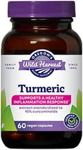 Oregon'S Wild Harvest Turmeric Curcumin Supplement Vegan Capsules With Bioperine 1350 Mgs 60 Count