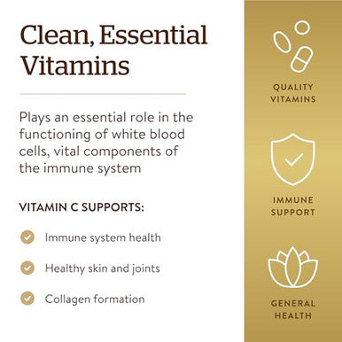 Solgar Vitamin C 1000 mg 250 Vegetable Capsules