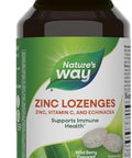 Nature'S Way Zinc Lozenges With Vitamin C & Echinacea, Immune Support, 23 Mg Of Zinc & 100 Mg Of Vitamin C Per Serving, Wild Berry Flavored, 60 Lozenges (Packaging May Vary)