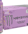 Monster Energy Ultra Wild Passion, Sugar Free Energy Drink, 16 Ounce (Pack of 15)