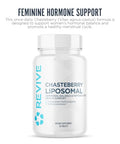 Revive Md Chasteberry Supplement For Women - Chaste-Berry Liposomal (Vitex Agnus-Castus) - Supports Women'S Health Hormone Balance & Fertility (30 Tablets 30 Servings)