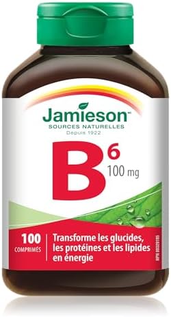 Jamieson Vitamin B6 (Pyridoxine) 100 Mg 100 Tabs