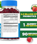 Lifeable Sugar Probiotics With Prebiotics Fiber For Kids " Great Tasting Natural Flavor Gummy Supplement " Keto Friendly Probiotic Chewable " 90 Gummies