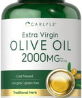 Carlyle Olive Oil Extra Virgin 2000mg | 120 Softgel Capsules | Cold Pressed | Non-GMO & Gluten Free Herbal Supplement