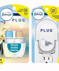 Febreze Odor-Fighting Fade Defy Plug Air Freshener Refill Serene Vanilla Sunrise (1 Refill) Of 0.87 Fl Oz Starter Kit