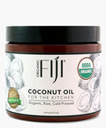 Organic Fiji, Raw Extra Virgin,Cold-Pressed, Cooking Coconut Oil with Fresh Flavor, Non-GMO, USDA Organic, 16oz