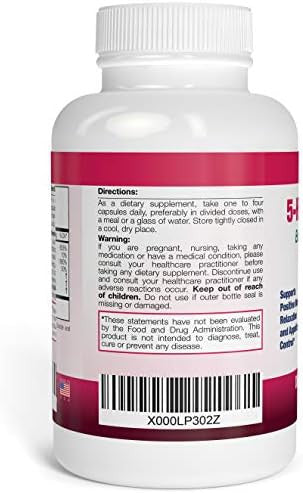 Nattura 5-HTP Supreme - for Positive Mood Relaxation and Appetite Control - with 5-HTP L-Tyrosine L-Lysine Vitamin B6 Folate (Folic Acid) Vitamin C (Ascorbic Acid) Calcium - 90 Capsules