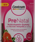 Centrum Prenatal Multivitamin Gummies With Dha And Folic Acid Mixed Berry And Orange Flavors - 60 Count 30 Day Supply