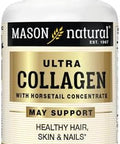 Mason Natural Ultra Collagen Capsules 100% Pure Hydrolyzed Collagen Supplement For Healthy Skin Hair Nails & Joints 100 Count 50 Day Supply