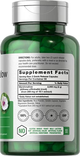 Horbaach Marshmallow Root Capsules 120 Count