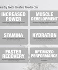 Hearthy Foods Creatine Monohydrate Micronized Powder 100 Servings 500G