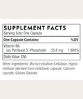 Thorne - Pyridoxal 5'-Phosphate - Bioactive Form Of Vitamin B6 For Energy Production - Vitamin B6 (Pyridoxine) Supplement - Third-Party Certified - Gluten Dairy & Soy-Free 180 Capsules