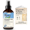Sky Organics Vitamin E Oil Blend For Face, Organic Antioxidant Facial Oil, 30,000 Ius To Deliver Reparative Moisture And Soothe Dry, Damaged Skin, 100% Pure & Cold-Pressed, 3.97 Fl Oz, 117 Ml