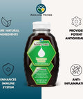 Amazing Herbs Raw Natural Honey Herbal Honey Infused With Ecea Elderberry Garlic Eucalyptus Extracts and Pure Black Seed Oil Non Gmo Gluten Honeyzest Immune Boost 16 Fl Oz