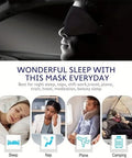 Innoflyx 100 6A Mulberry Silk Sleep Mask For Women & Men Soft Breathable Eye Mask For Sleep Blackout Design For Migraine Relief & Puffy Eyes Perfect For Travel Office Airplane Eye Care