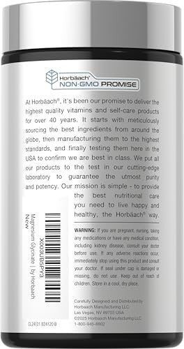 Horbaach Magnesium Glycinate 120 Softgels 250Mg