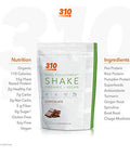 Vegan Organic Plant Protein Powder And Meal Shake With Shaker Cup And 2 Oz Mct Oil By 310 Nutrition Gluten Dairy And Soy 0G Of Sugar Keto And Paleo Friendly (Chocolate)