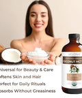 velona USDA Certified Organic MCT Coconut Oil - 64 fl oz | 100% from Coconut | Fractionated | Skin, Face, Body, Hair Care | Use Today - Enjoy Results